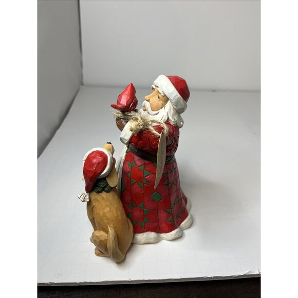 Jim Shore Heartwood Creek “ Christmas Is For One And All “ Santa & Dog - Picture 6 of 9